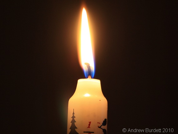 BURNAWAY_Advent Candle burning