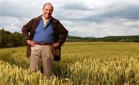 Brian Archer standing amid crop in Ambridge. ©BBC