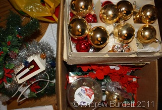 BOXEDUP_The tree has been tidied away and baubles are returned to their box.