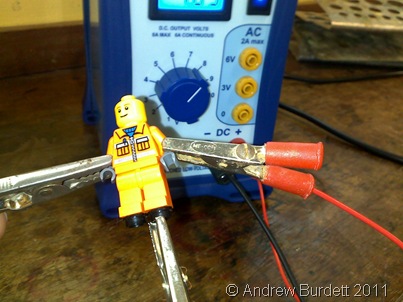 In a Physics lesson, a Lego minifigure was tortured… all in the name of science.