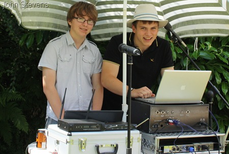 CHIC TO BE GEEK_Jake Smith and me operating the sound-system.