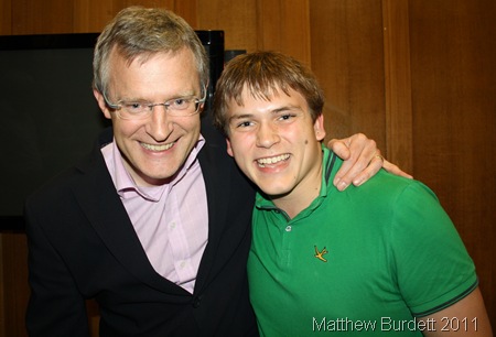FRIENDLY FIGURE_Jeremy Vine and me. I took the opportunity to be photographed next to the man behind one of the most recognisable voices in radio, and one of the most famous faces in journalism.