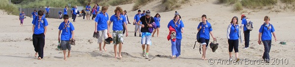BEACH PARTY_The Berkshire Unit make their way onto Welsh sands, before enjoying afternoon at the seaside during a training camp.