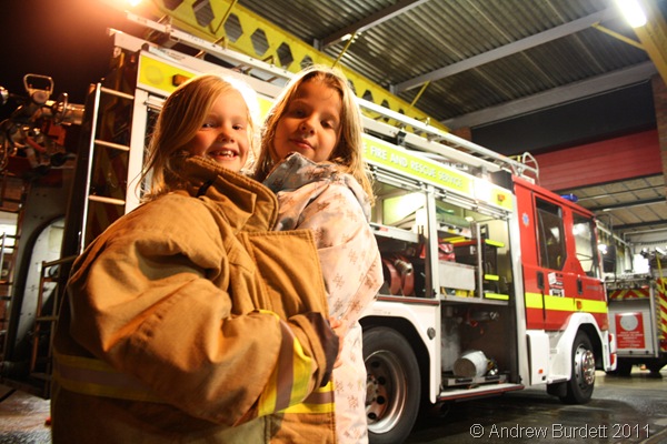 WRAPPED UP TIGHT_Two of the Cubs fitted into one of the fireproof jackets!