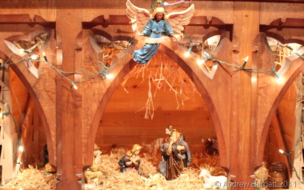 CRIB SCENE_The Christmas crib scene, as seen under the high altar.