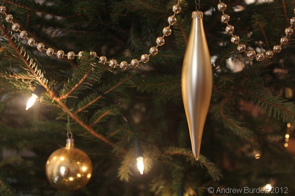 OH CHRISTMAS TREE: We decorated our tree in a simple gold and silver colour-scheme. (IMG_1419)