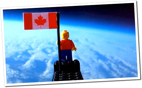 SPACE MAN: This Canadian Lego man went up to space, in a stunt similar to one in James May's Man Lab.