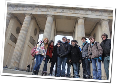 HISTORIC DAY: Me and my friends outside the Brandenburg Gate. (IMG_7552)