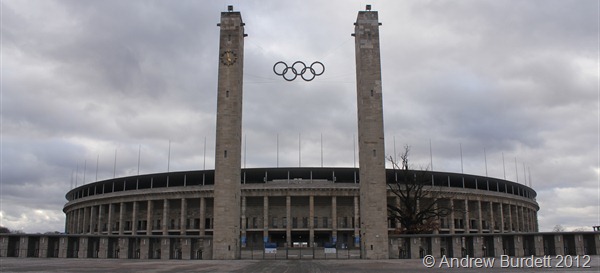IMPRESSIVE SIGHT: The amazing facade of the 1936 Olympic Stadium. (IMG_7961)