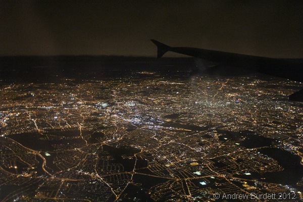 THE STREETS I USED TO LOVE: Flying in over a clear London, near the end of our journey together. (IMG_8280)