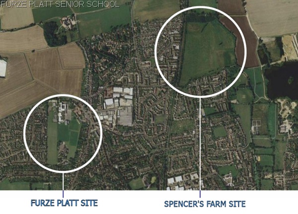 GRAND PROPOSALS: The location of the proposed new location for Furze Platt.