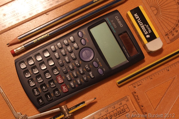TOOLS FOR THE JOB: Today's exam was the calculator paper of the Edexcel linear GCSE Maths course. (IMG_8658)