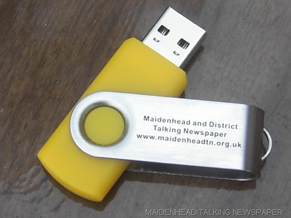 STICK-ING OUT: One of the new USB memory drives, which will replace the old-fashioned tapes in the coming weeks.