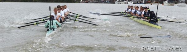 COULD DO WITHOUT: One of Oxford's oars broke in the clash, meaning Cambridge were certain to win.