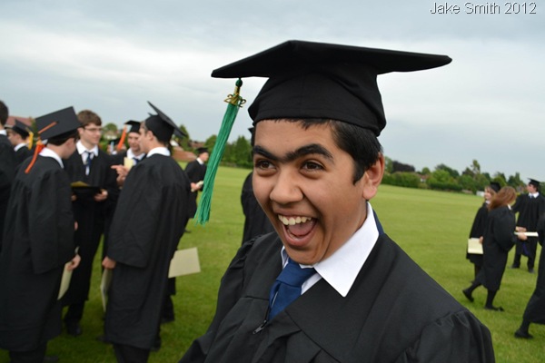 COMPLETE ECSTASY: Simon de Souza, relieved to have 'graduated' at last. (177016_10150934721857955_52726483_o)
