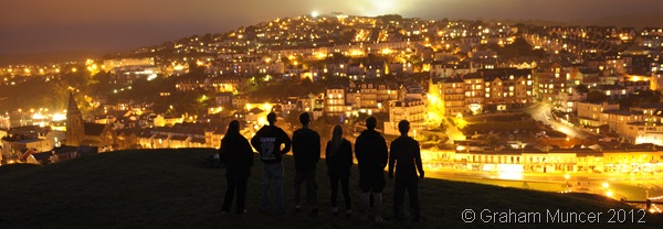 HEROES: The six of us Explorers looking out over Ilfracombe. (0398_20120807_DSC3228_GrahamMuncer)