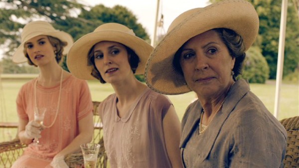 Rose, Edith, and Isobel Crasley, in a screenshot from ITV's Downton Abbey.
