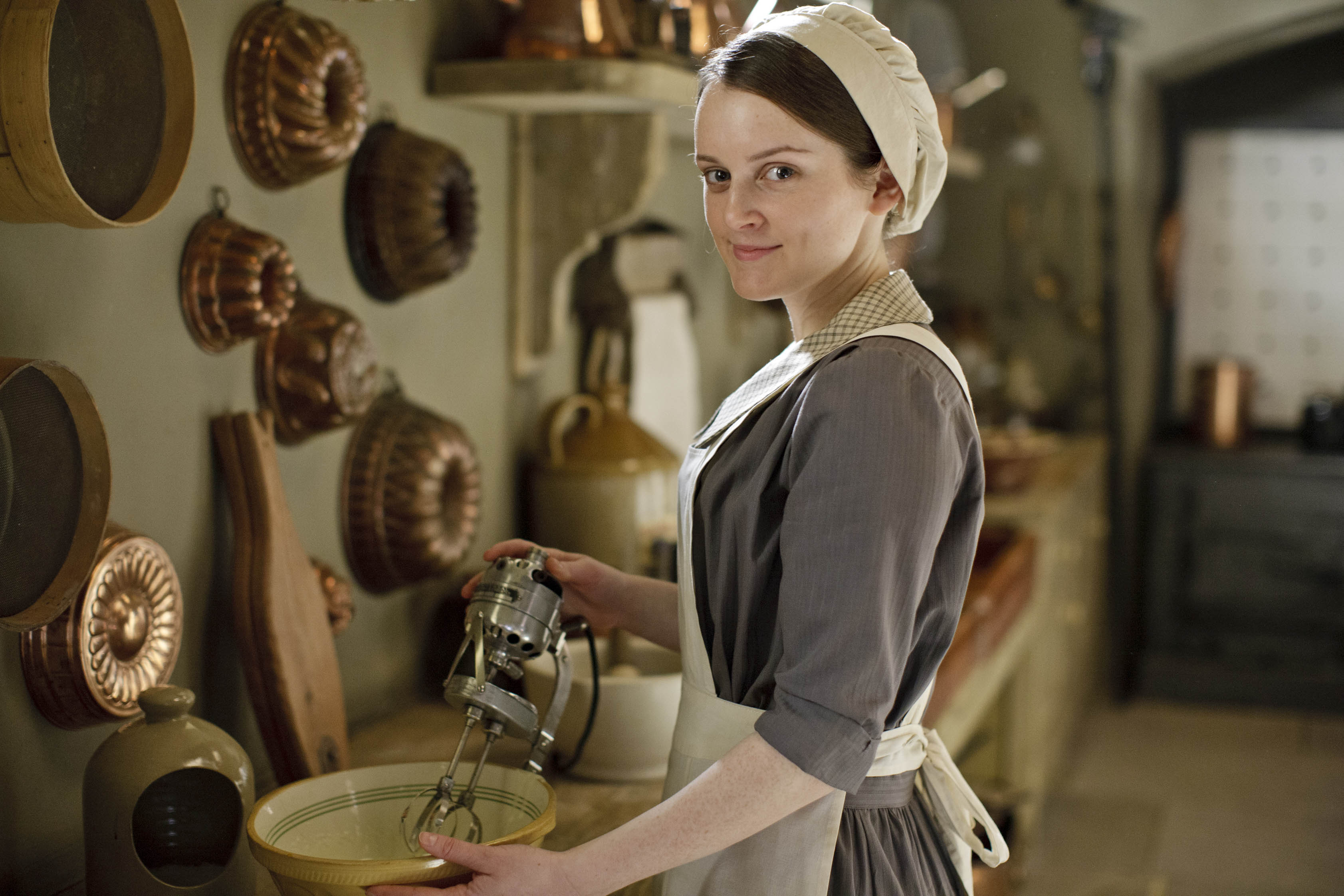 Sophie McShera as Daisy Mason in Series 4 of Downton Abbey.