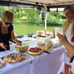 Sally Somerville did a wonderful job at serving guests food.