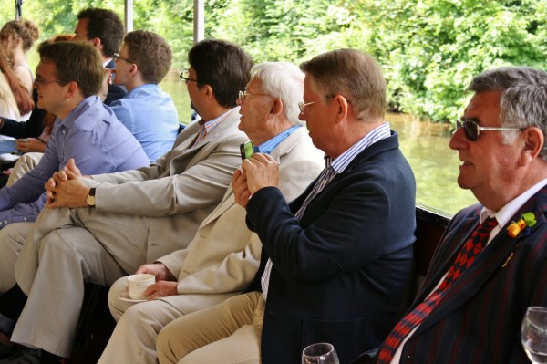 As Richard Burdett made his speech, guests looked on.