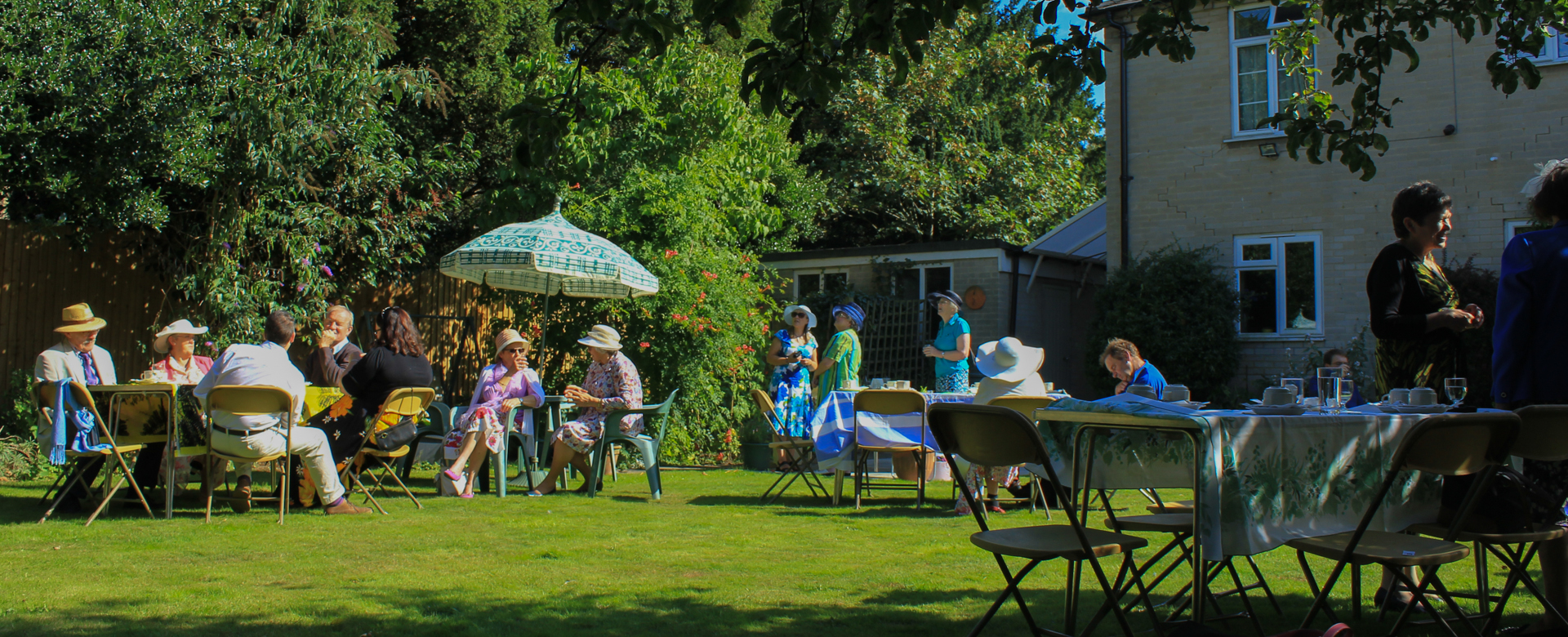 Revd Sally Lynch hosted a garden party on the vicarage lawn.
