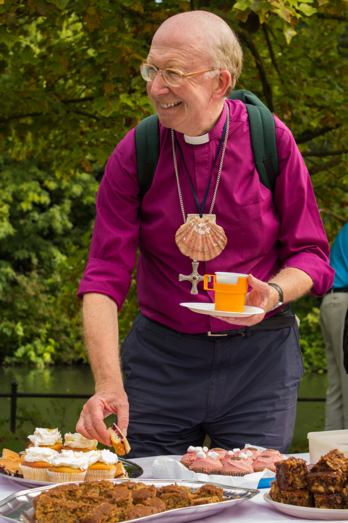 John and the walkers were treated to a trademark St Luke's tea.