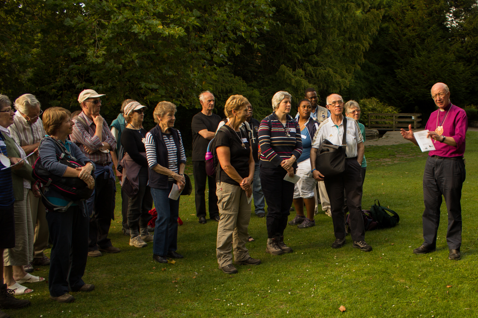 As the day drew to a close, Bishop John led an informal worship session on Ray Mill Island.