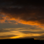 Sunset, seen from the Waddesdon Manor car-park.