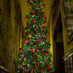 Although not all parts of the house were open, even the inaccessible corridors were decorated.