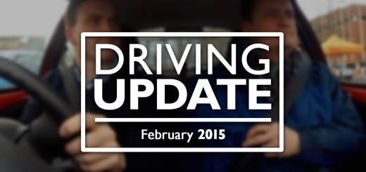 The YouTube thumbnail for a new video, updating viewers on Andrew Burdett's progress with his driving lessons.