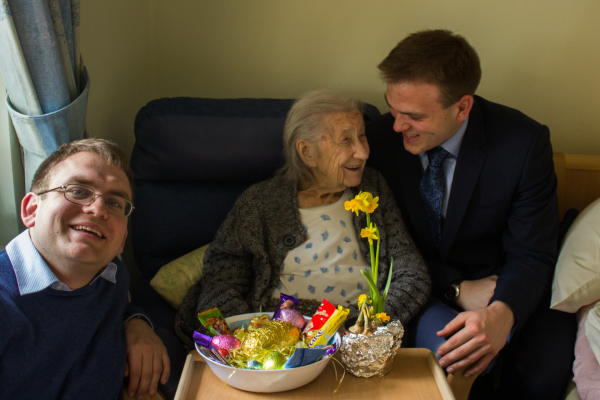 Matthew, Mum, and I visited Dorothy in her nursing home this afternoon.