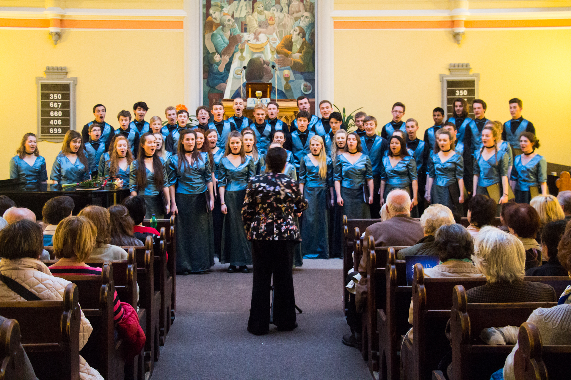 Taplow Youth Choir in concert at the Korunni Chapel in Prague, the last stop on their week-long tour of the Czech Republic.