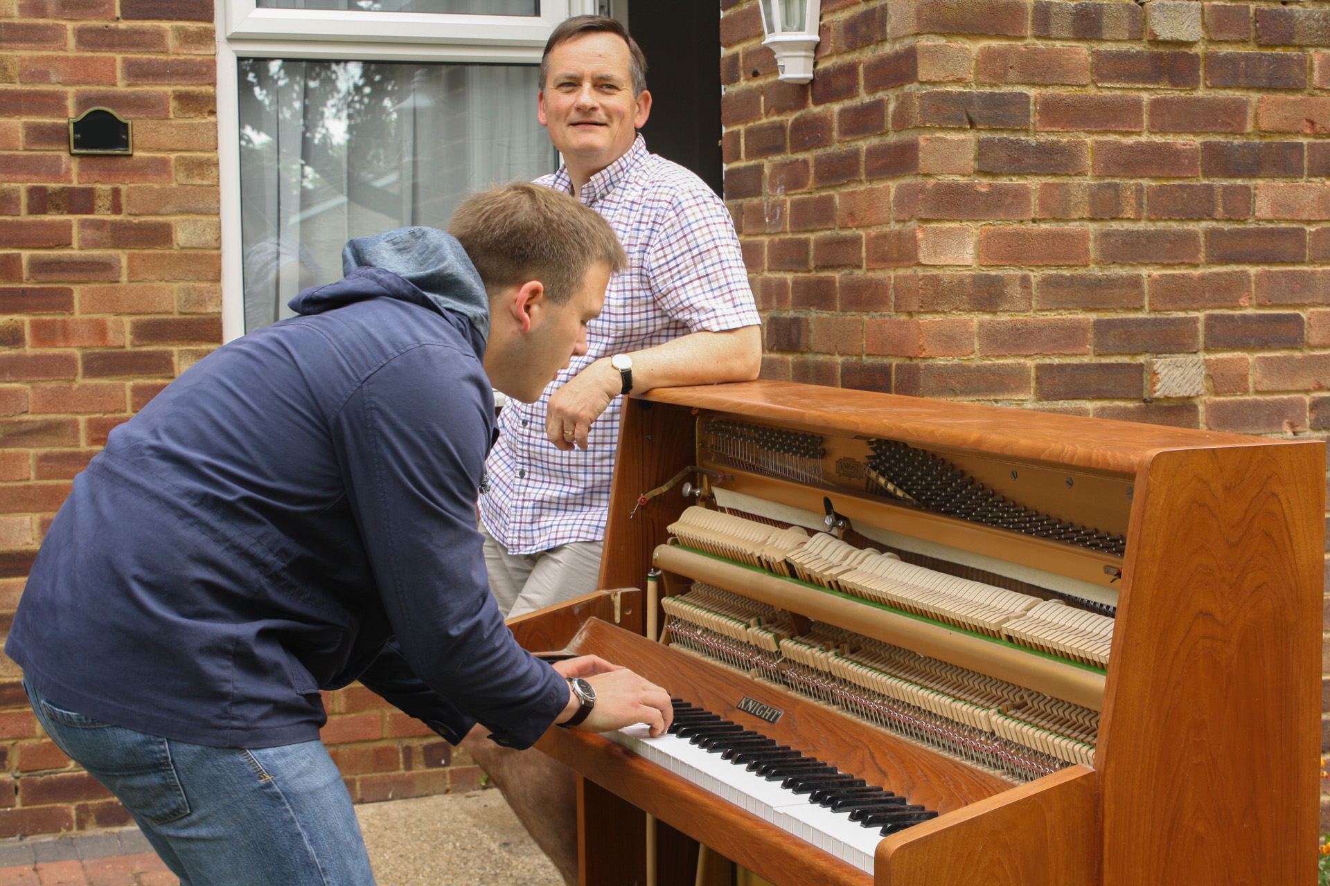 "You'd be mad not to", Andrew explained to his father, Richard, as he started playing.