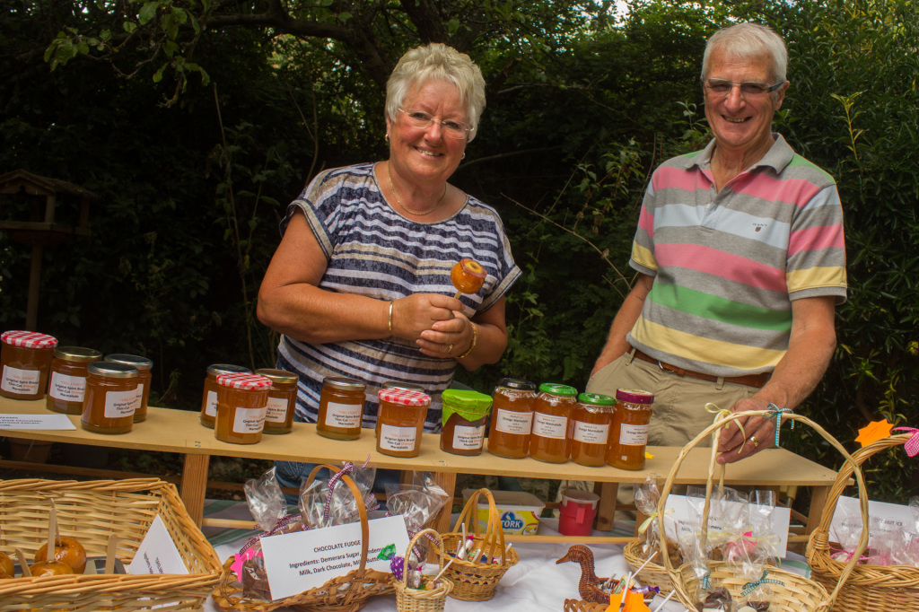 Marmalades and other homemade produce on offer at the St Luke's fair.