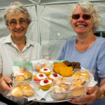 Carole Stevens and Ann Darracott manned the cake stall.