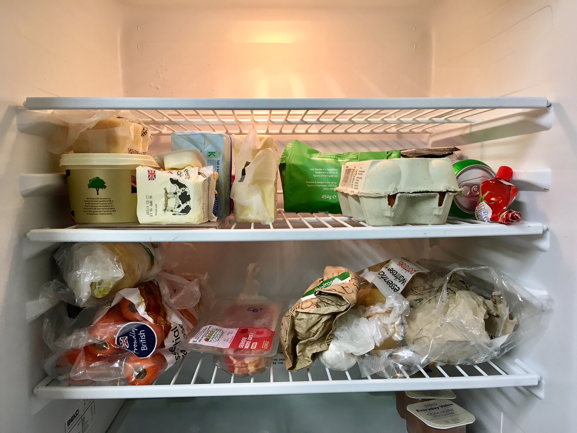 A sure-fire way to invoke envy is to fill your fridge shelves with food, when your flatmates have nothing. [PHOTO: Andrew Burdett 2016]