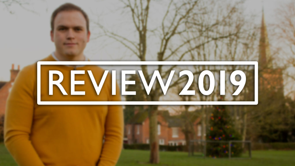 Titlecard for Andrew's REVIEW 2019 film.